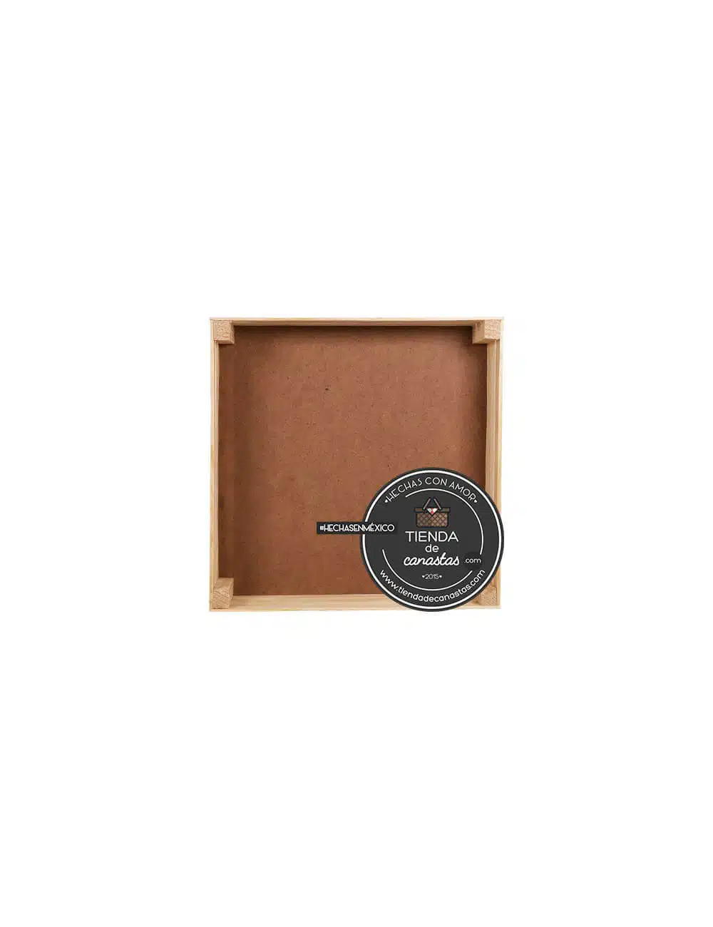 Huacal De Madera 20 x 20 cm Arriba x Tienda de Canastas