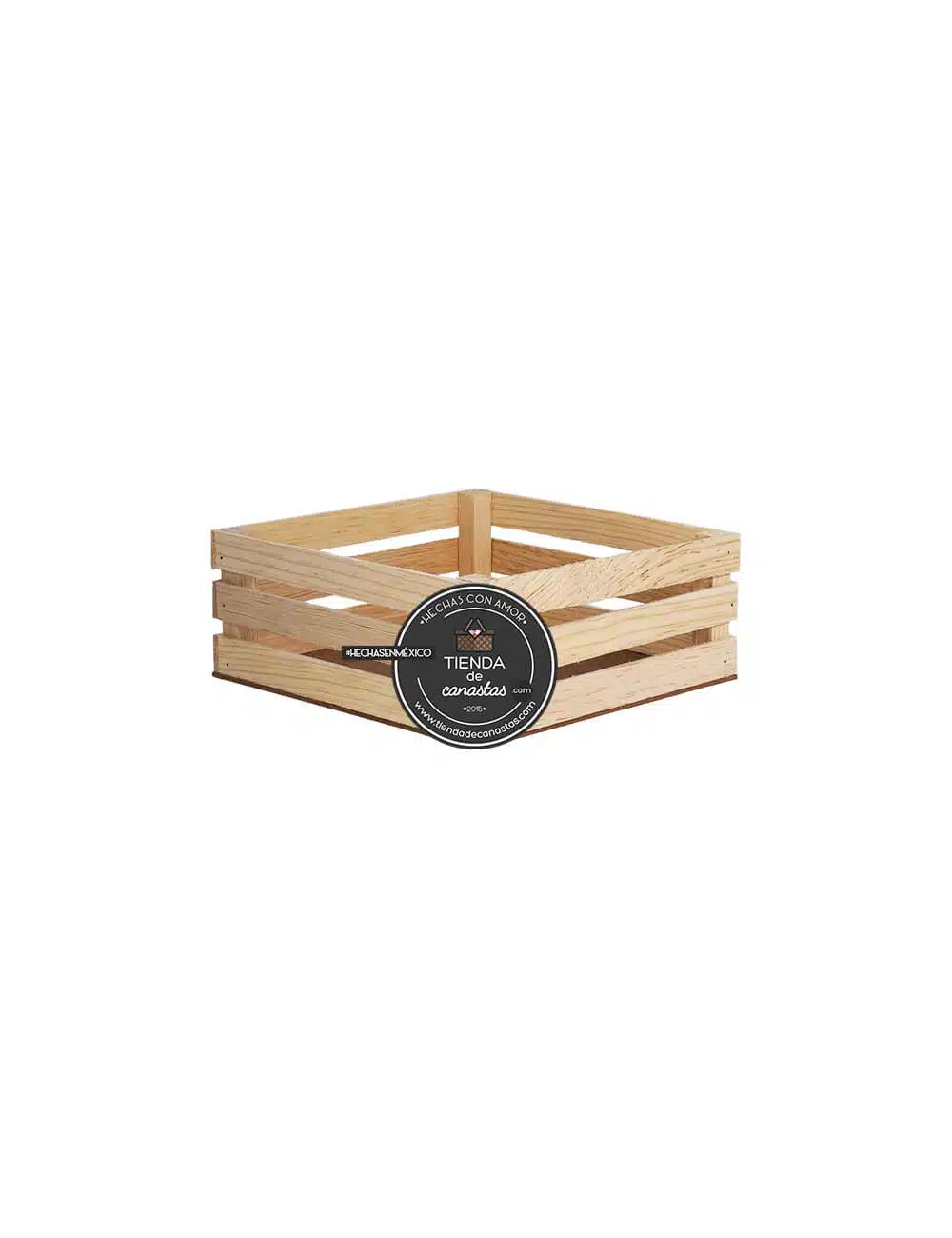 Huacal De Madera 20 x 20 cm x Tienda de Canastas