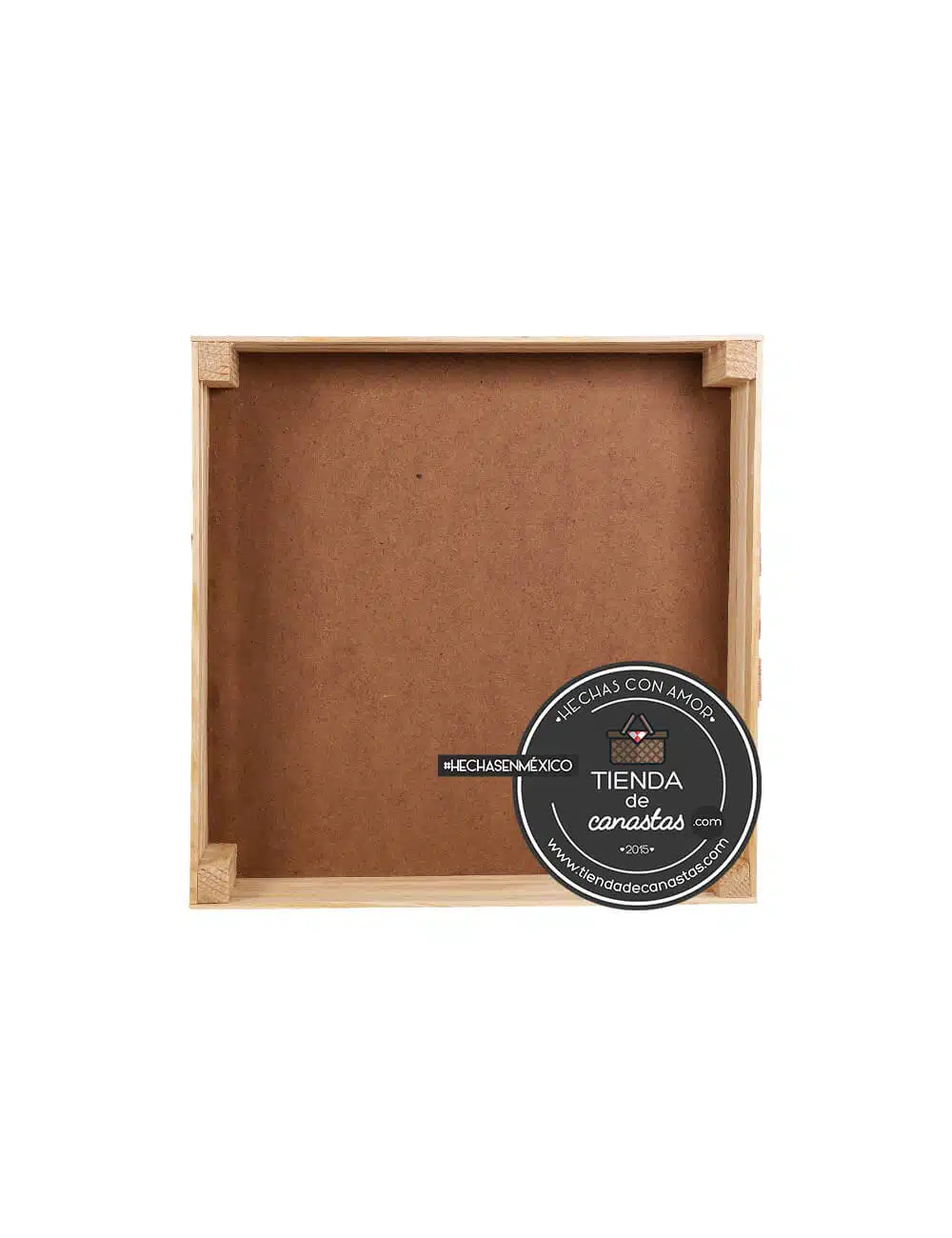 Huacal De Madera 30 x 30 cm Arriba x Tienda de Canastas