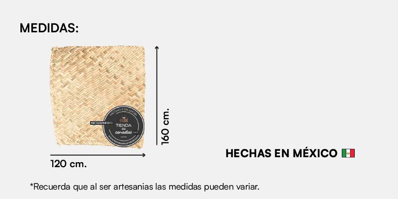 Medida Petate de Tule