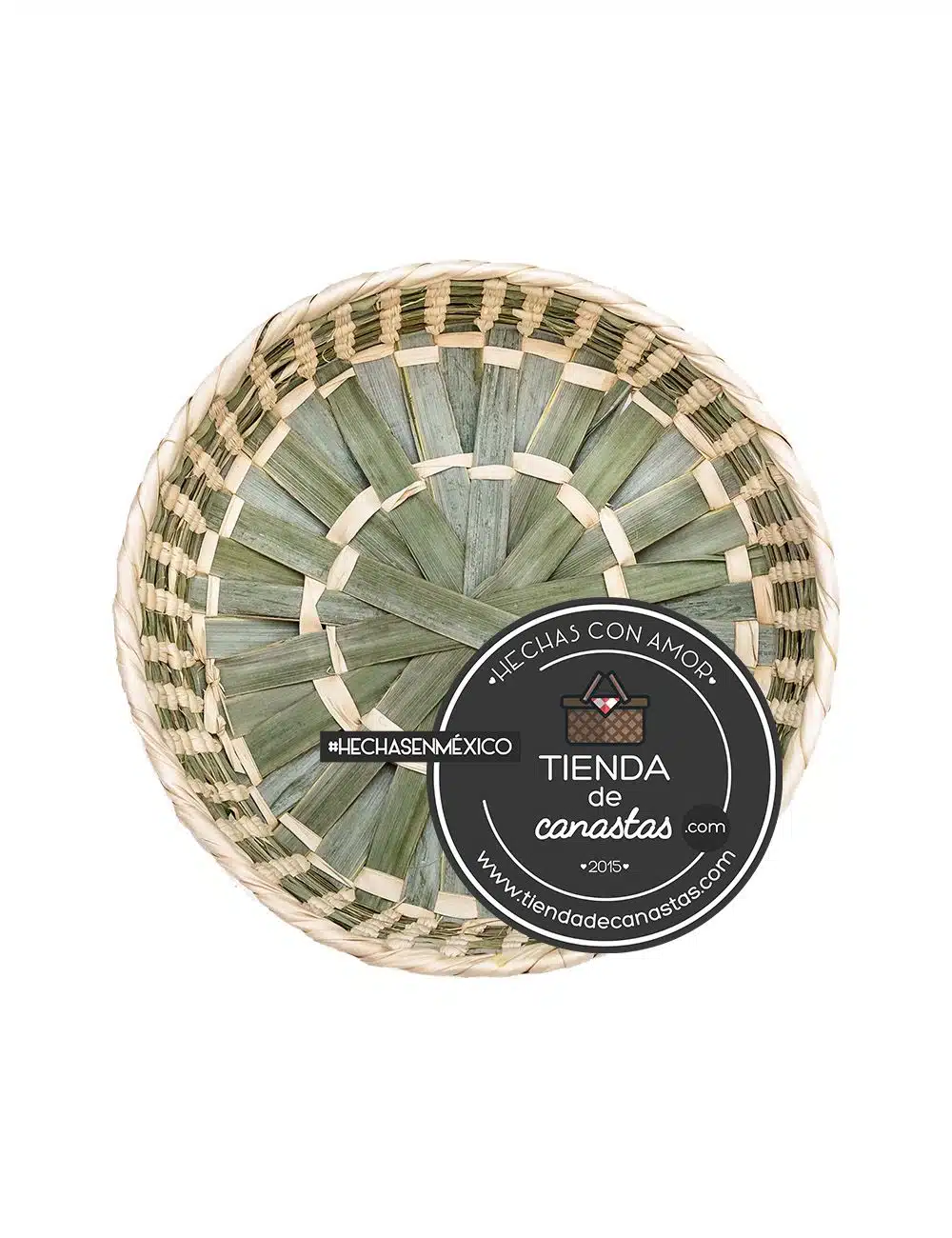 Plato de Palma Tejido Firme x Tienda de Canastas