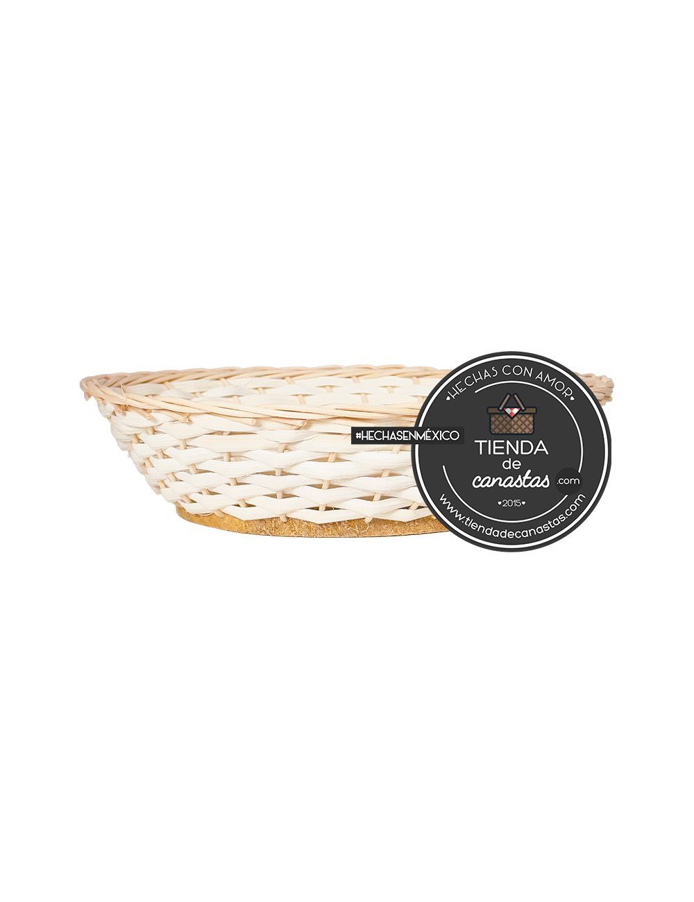 Plato de Mimbre Cerrado Lado x Tienda de Canastas