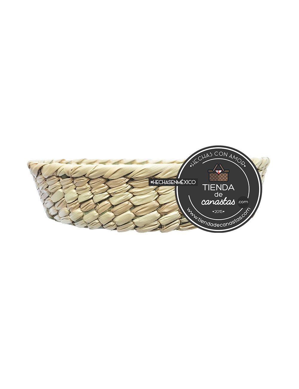 Plato de Palma Tejido Firme Lado x Tienda de Canastas