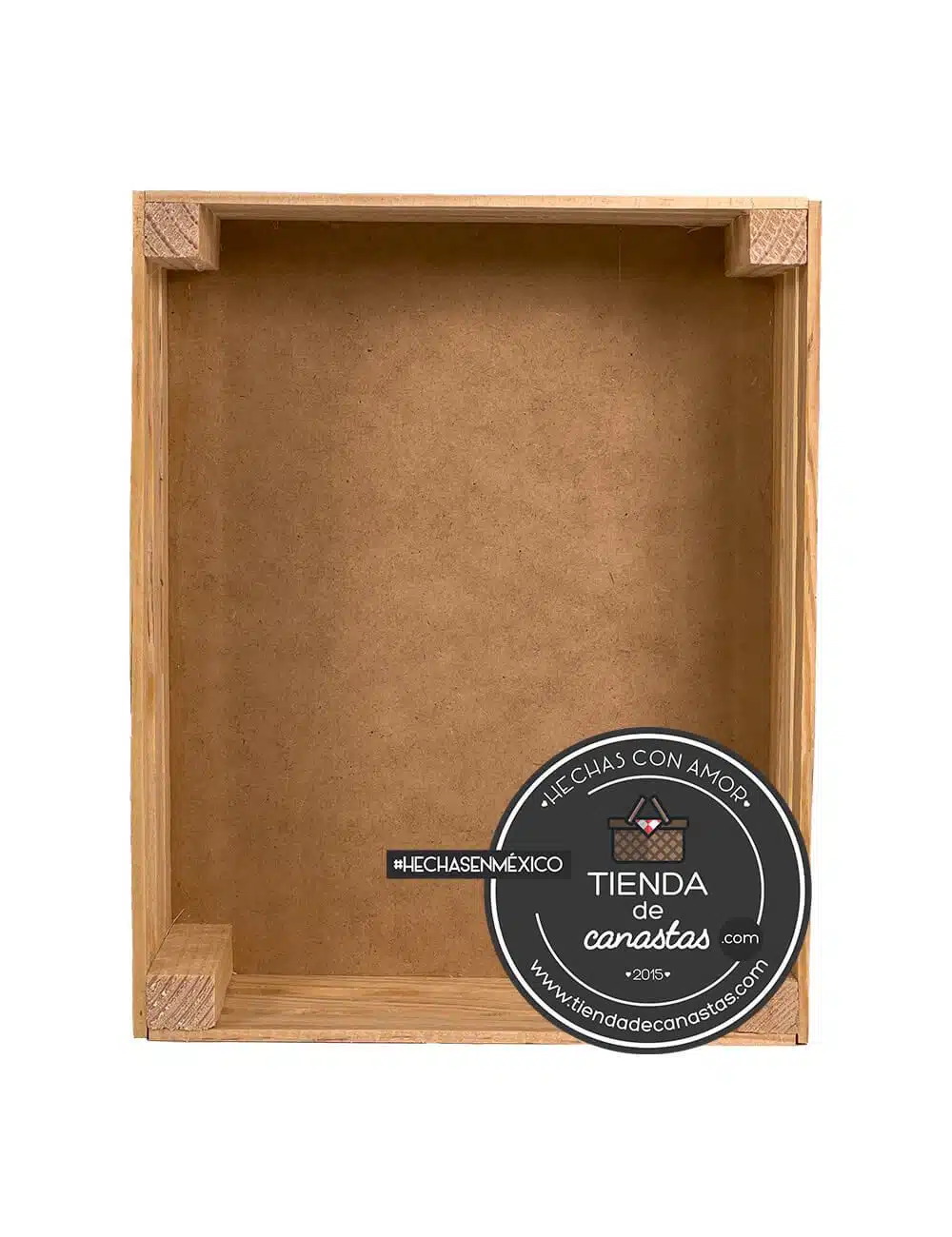 Huacal de Madera 35 x 25 cm Arriba x Tienda de Canastas