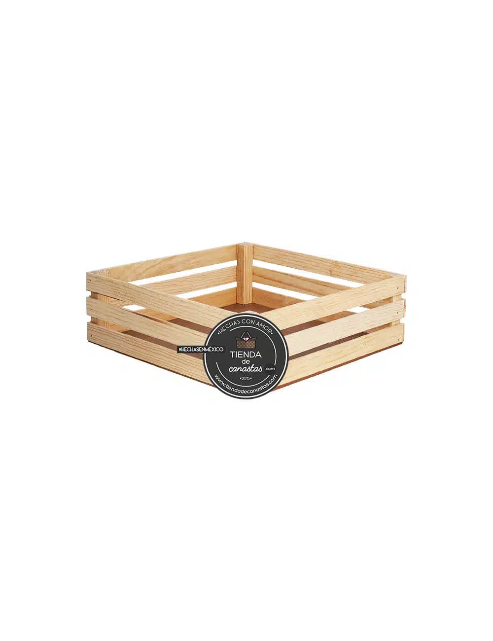 Huacal De Madera 25 x 25 cm x Tienda de Canastas