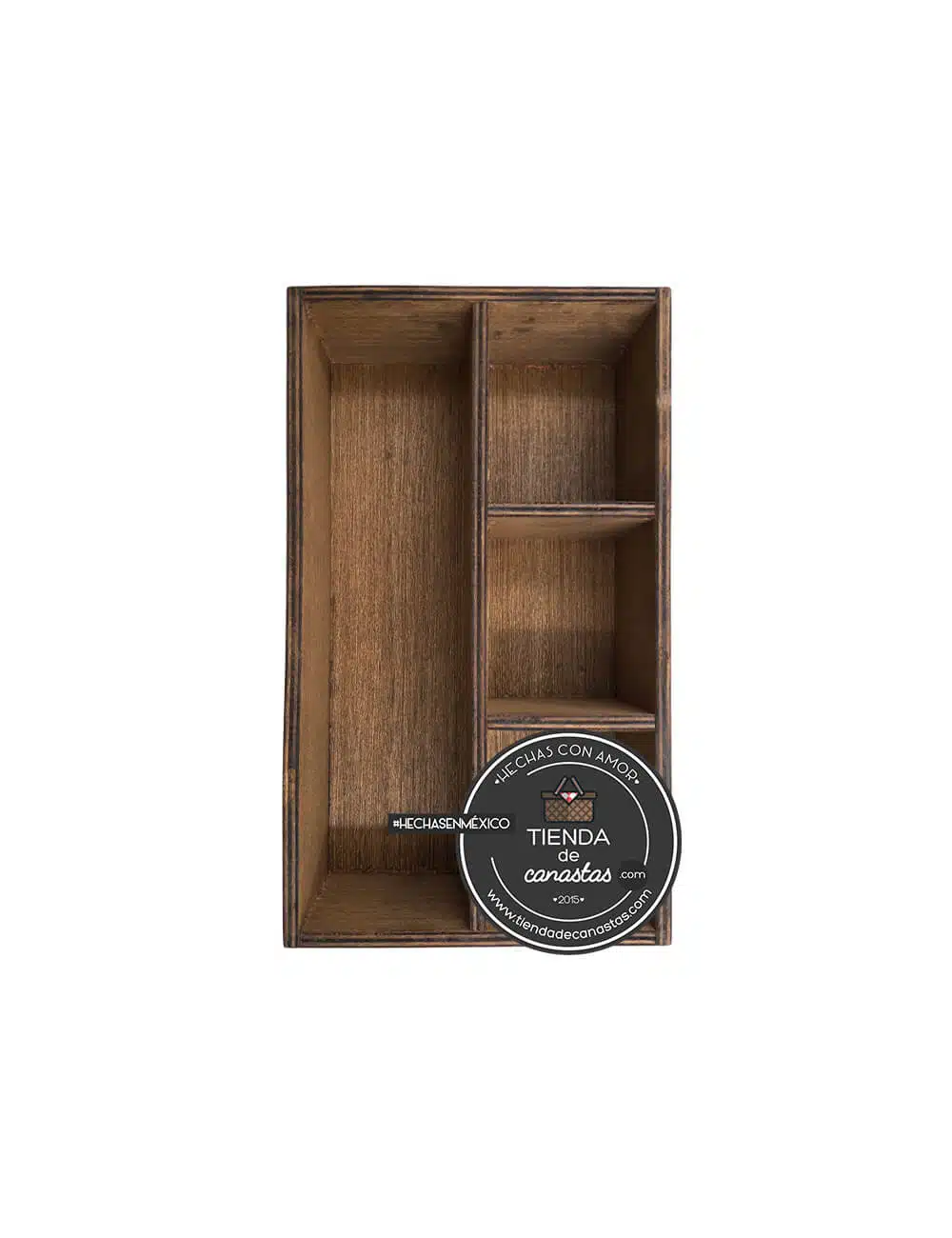 Caja Braun con 4 Divisiones Arriba x Tienda de Canastas