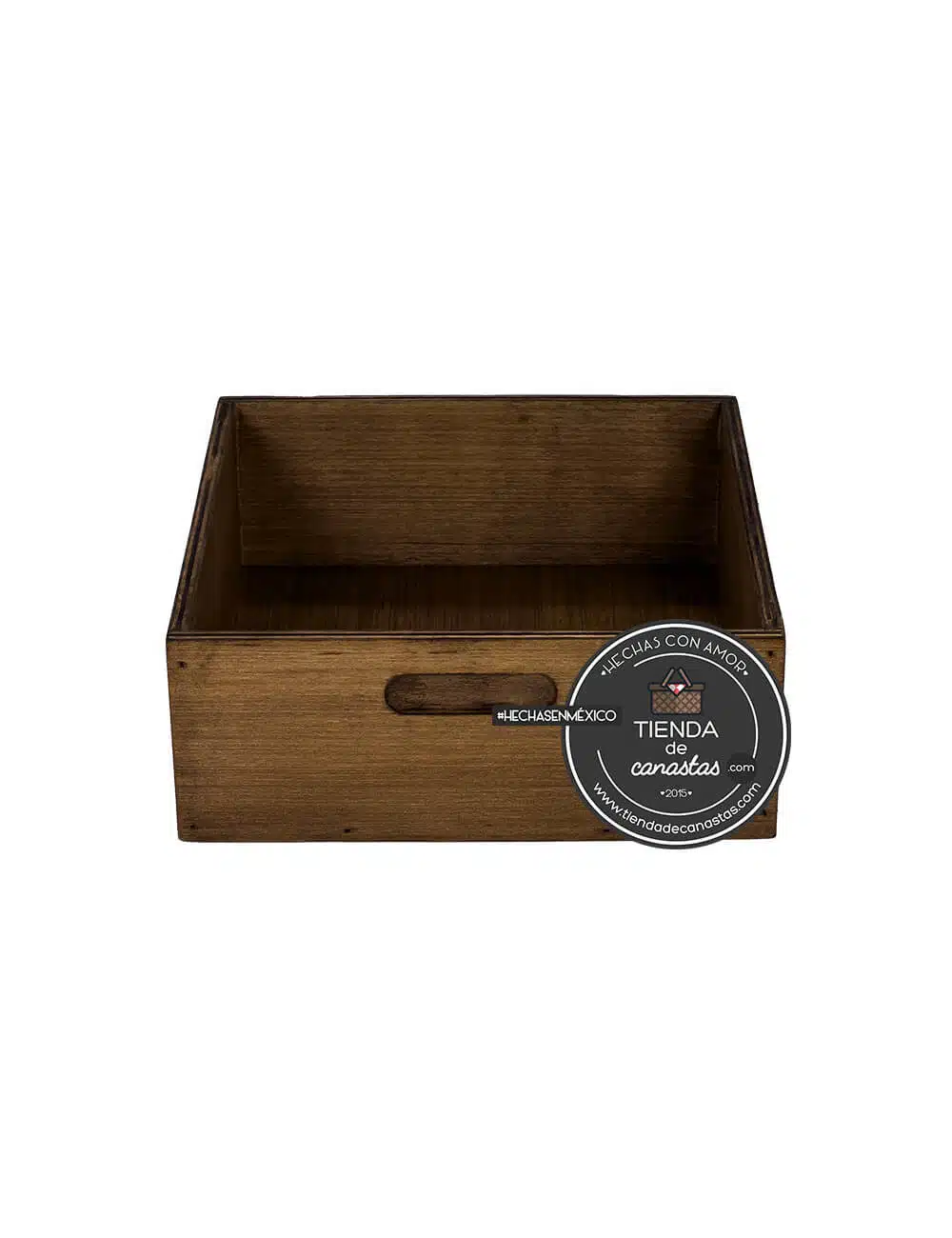 Caja Braun Cuadrada Grande ISO Frente x Tienda de Canastas