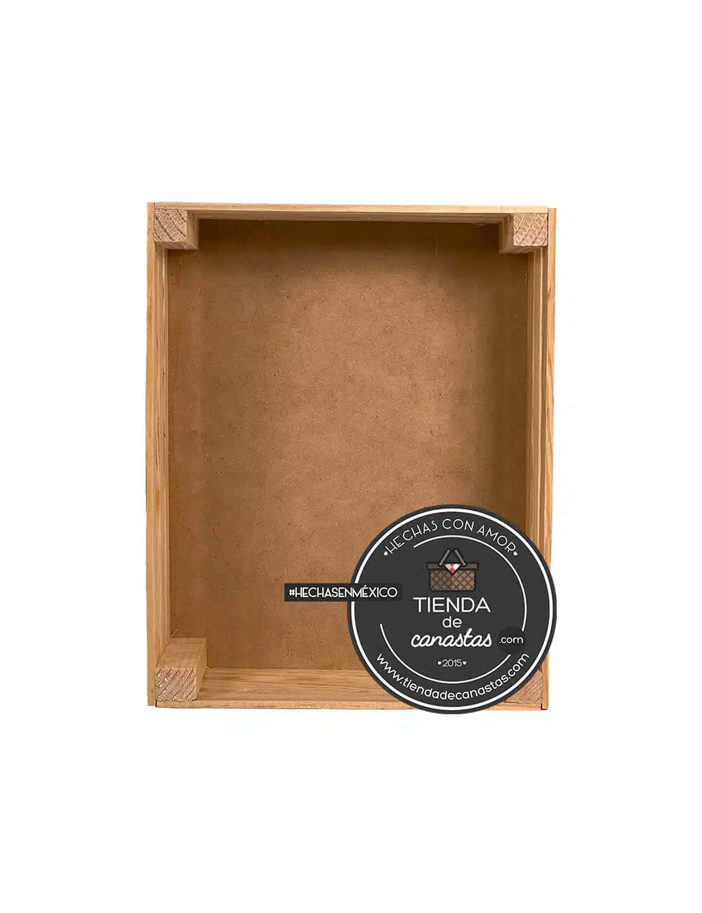 Huacal de Madera 30 x 25 cm Arriba x Tienda de Canastas