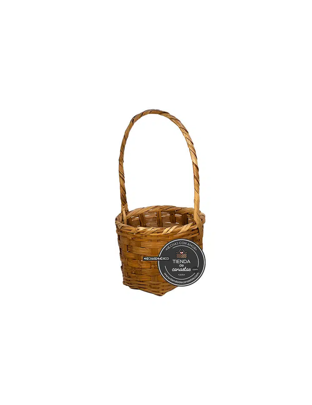 Canasta Bucket de Carrizo Chica x Tienda de Canastas