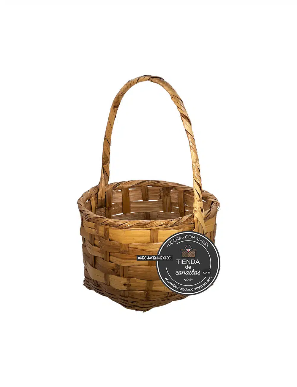 Canasta Bucket de Carrizo Grande x Tienda de Canastas