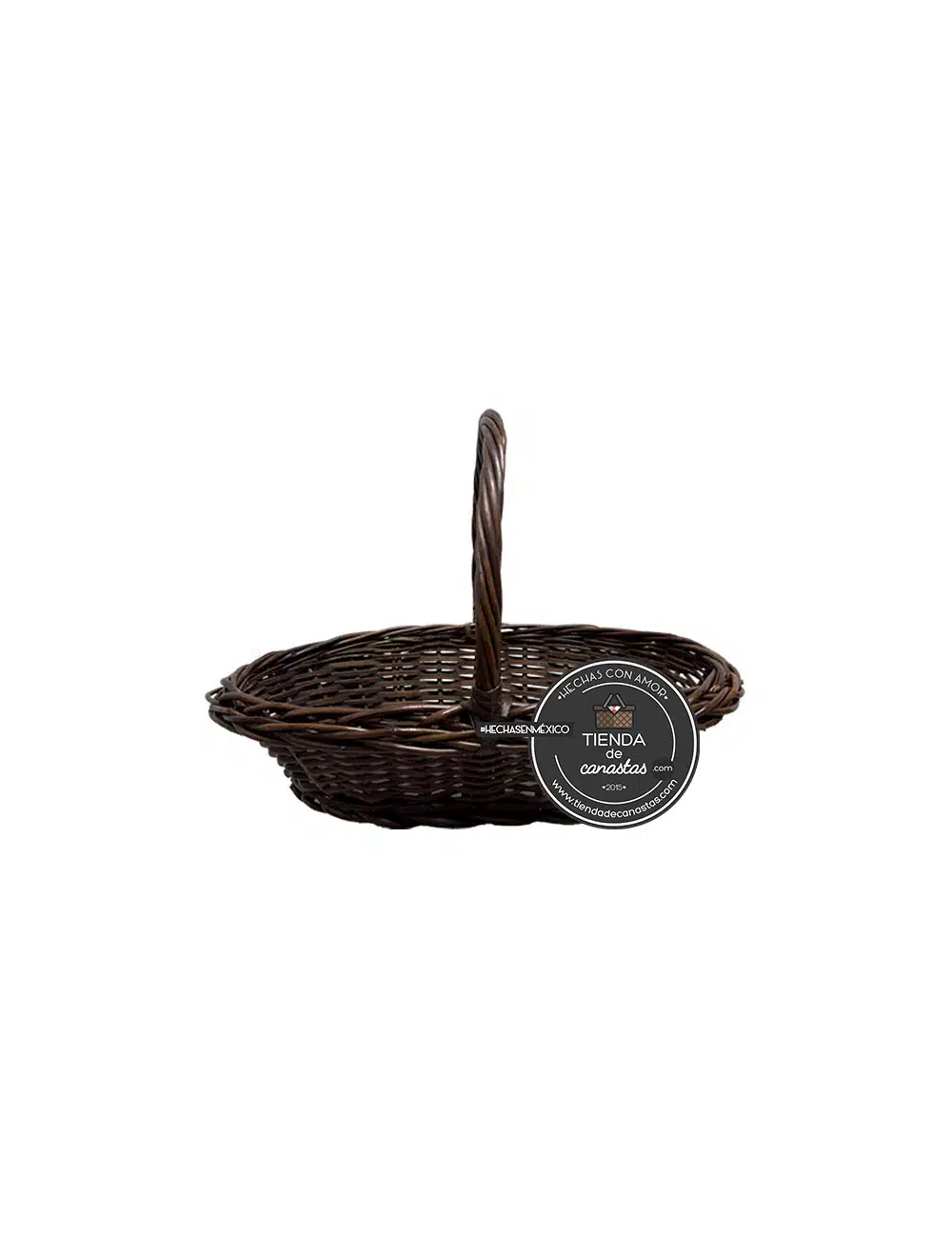 Canasta Shell Chocolate Chica x Tienda de Canastas