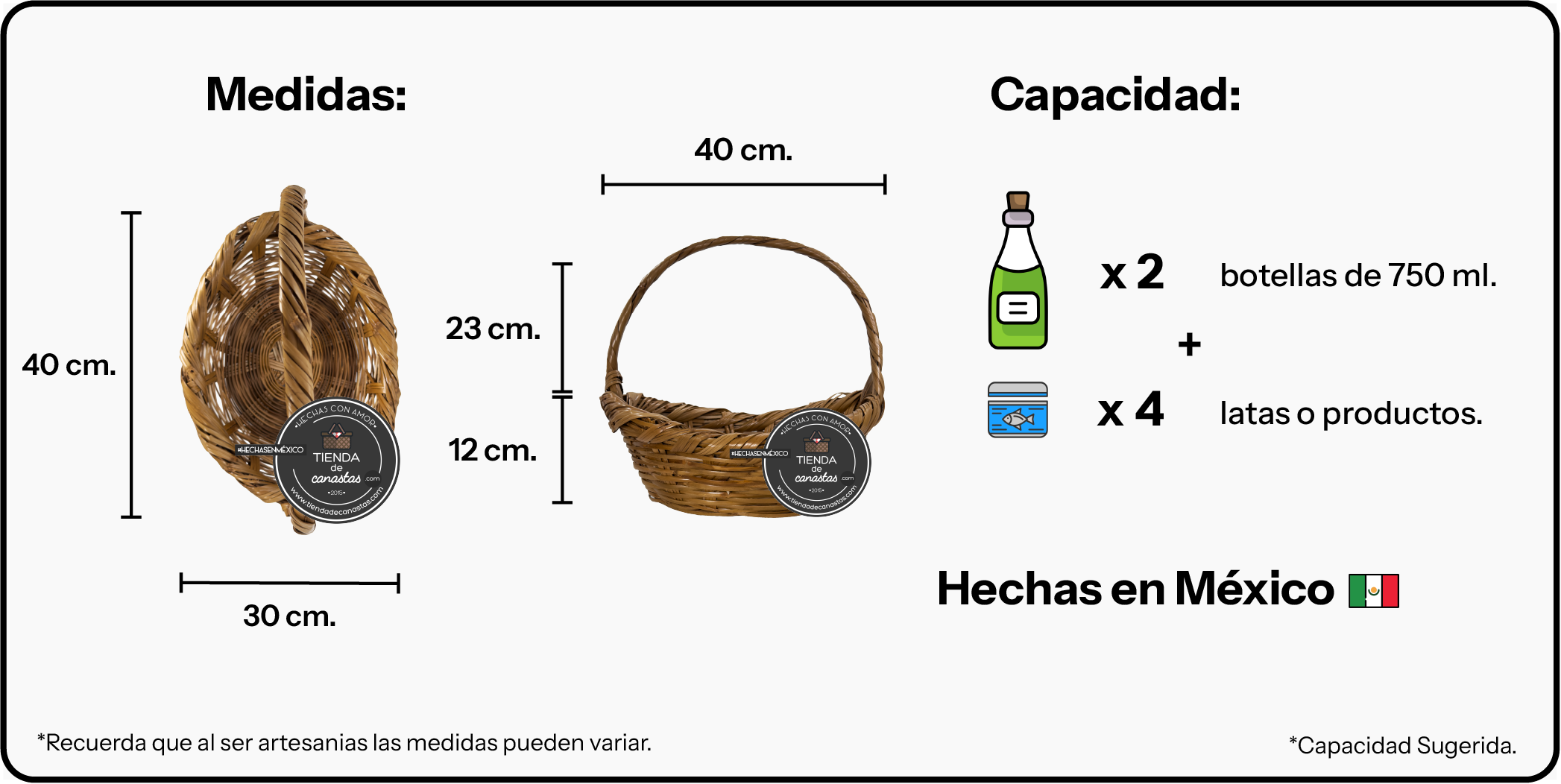 Arcón de Carrizo Mediano x Tienda de Canastas